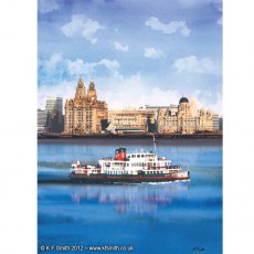 Royal Iris Mersey Ferry and Liverpool Waterfront